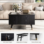 JOINICE Black Lift Top Coffee Table - Image 5