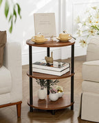 Round Pedestal End Table - Image 7