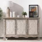 RoyalCraft Buffet Cabinet with Storage, Vintage Solid Wood Sideboard with 3 - Image 7
