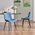 YOUNUOKE Mid-Century Modern Dining Chairs Set of 2, Armless Accent Chair by YOUNUOKE