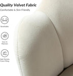 HULALA HOME Modern Velvet Accent Chair - Image 4