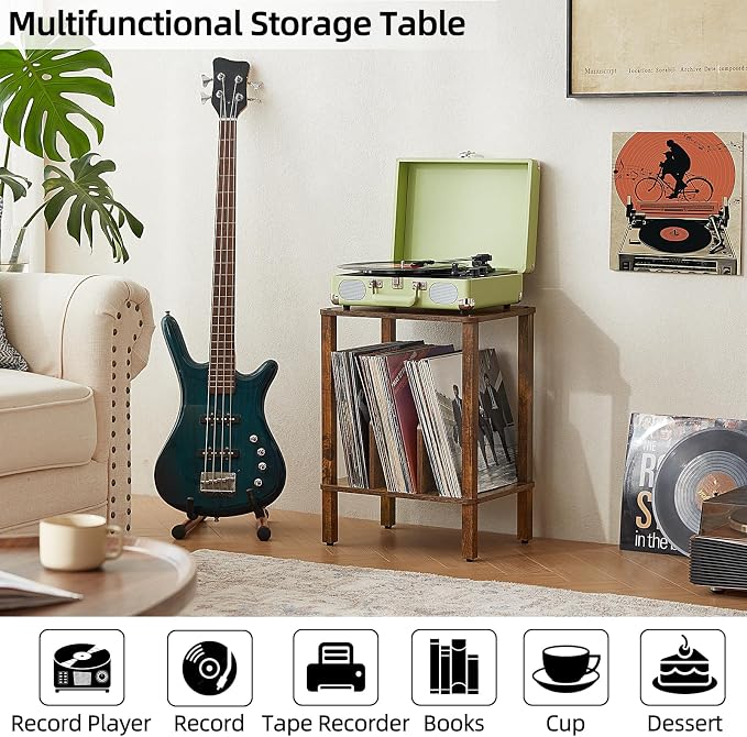 LELELINKY 2-Tier Record Player Stand - Image 7