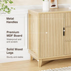 47.2" W Storage Cabinet with 3 Drawers, Fluted Buffet Cabinet with Storage - Image 5