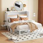Queen Size Murphy Bed with USB Port and Removable Shelves on Each Side - Image 3