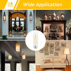 Dimmable E26 T30 T10 LED Bulb Long Tube Light Bulb 4W, Type T Tubular Light - Image 6