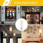 Dimmable E26 T30 T10 LED Bulb Long Tube Light Bulb 4W, Type T Tubular Light - Image 4