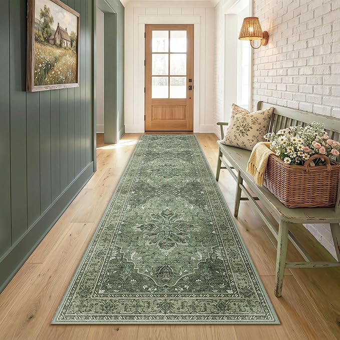 RELEANY Area Rugs 2'6"x8' Runner Rug Non Slip Washable - Image 2