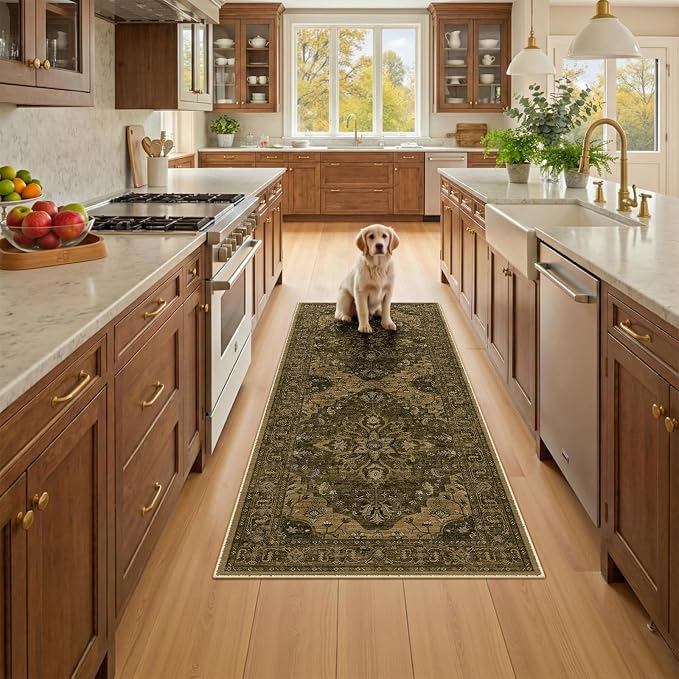 RELEANY Area Rugs 2'x6' Runner Rug Non Slip Washable - Image 2