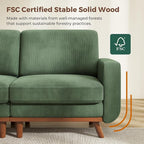 Vesgantti 97" Modular Sectional Sofa Green, U-Shaped Couch - Image 3