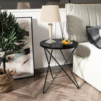 HLR Modern Round Side Table, End Table - Image 7
