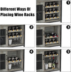 Takywep Wine Bar Cabinet, Coffee Bar Cabinet - Image 5