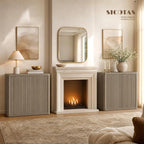 SICOTAS Buffet Cabinet with Storage 103.8" Sideboard Accent Modern Credenza - Image 3