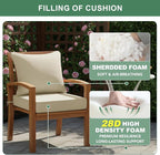 Summsun Patio Chair Cushions Set of 4, Faux Linen Outdoor Furniture Cushions - Image 6