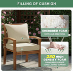 Summsun Patio Chair Cushions Set of 4, Faux Linen Outdoor Furniture Cushions - Image 6