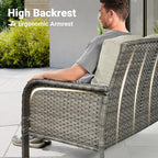 ovios 8-Piece Patio Furniture Set, Outdoor Wicker Sofa - Image 6