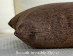 Stellhome Fall Burlap Throw Pillow Covers Square Solid Farmhouse Linen Cushion - Image 4