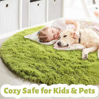 Grass Green Small Round Rug 3Ft - Image 2