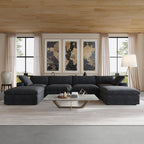 JACH 160.6" U-Shaped Sectional Couch, Modern Modular Convertible Sofa - Image 6