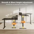 Casaottima 59 Inch Electric L-Shaped Standing Desk - Image 5