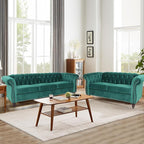 QHITTY 3 Piece Living Room Set, Sectional Chesterfield Sofa Chair Contemporary - Image 9