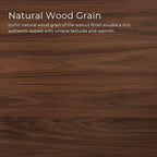 Furniture of America Callum Mid-Century Modern Solid Wood 2 Piece Brown Round - Image 7