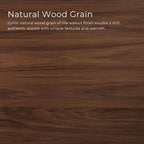 Furniture of America Lucian Mid-Century Modern Solid Wood 2 Piece Brown Round - Image 6