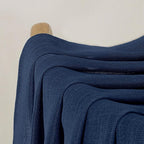 Chyhomenyc Extra Long Navy Blue Semi Sheer Curtains 108 Inches Long 2 Panels Set - Image 9