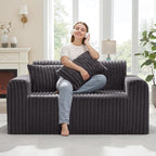Hobestluk Couch Sofa 2-Seater Foam Sofa Loveseat by YourHomeDeservesMore
