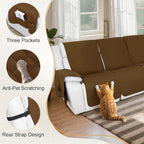 HDCAXKJ 100% Waterproof Reclining Sectional Couch Covers L Shape Recliner Sofa - Image 7