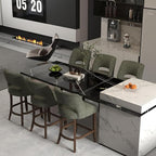 VKNOW Bar Stools Set of 6, Modern Counter Stools by VKNOW