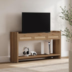 SICOTAS 60" Rattan Console Table Set of 2 - Image 4