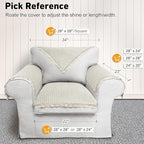 Velvet Couch Arm Covers - Image 2