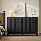 BORNOON 53" Long Dresser for Bedroom, 6-Drawer Dresser - Image 4