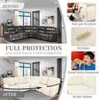 100% Waterproof Sectional Recliner Couch Covers - Image 6
