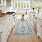 RELEANY Area Rugs 2'x6' Runner Rug Non Slip Washable - Image 2