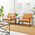 Glitzhome Mid Century Modern Accent Chair, Modern Living Room Chairs - Image 4