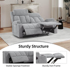 CANMOV Manual Recliner Sofa Set, Fabric Reclining Sofa Chair - Image 5