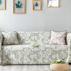 GLORY SEASON Sofa Cover Luxury Jacquard Stylish Embroidery Ruffle, Vintage Sofa - Image 7