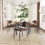 YaFiti Dining Chairs Set of 6, Dining Room and Kitchen Chairs, Mid Century - Image 4