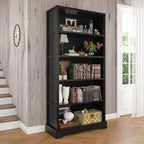 TVU 5-Tier Wooden Bookshelf, 31.5" W Standing Book Shelf - Image 8