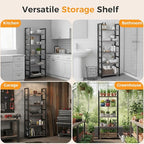 DUMOS 5-Tier Bookshelf, Modern Tall Bookcase, Open Storage Display Shelf - Image 5