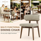 Dining Chairs Set of 2, Modern Upholstered Dining Chairs, Wooden Kitchen Chairs - Image 7