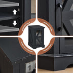 Joaxswe Narrow Night Stand for Small Spaces, Farmhouse Side End Table - Image 8