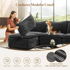 Vesgantti 108" Cloud Couch for Living Room, Deep Seat Sectional Modular Sofa - Image 6