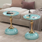 1-Pack Light Green Sleek Hourglass Side Table - Image 6