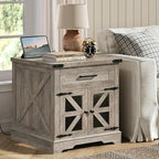RALGEND Farmhouse End Table Set of 2, Large End Table - Image 4