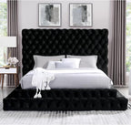 Furniture of America Sable Fabric Upholstered Step Up Queen-Size Platform Bed - Image 2