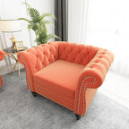 QHITTY 2 Piece Living Room Set, Sectional Chesterfield Sofa Chair Contemporary - Image 8