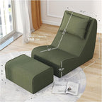 Giant Bean Bag Chair for Adults, Corduroy Chaise Lounge - Image 2