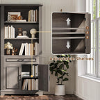SEDETA Farmhouse Bookshelves and Bookcases - Image 5